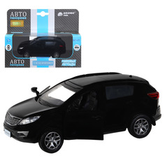 Машинка инерционная Автопанорама М1:39, KIA SPORTAGE R черный, JB1251434.