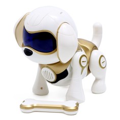 Собака-робот интерактивная «Чаппи», звуковые и световые эффекты, ходит цвет золотой IQ BOT