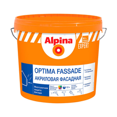 КРАСКА ФАСАДНАЯ EXPERT OPTIMA FASSADE МАТОВАЯ БАЗА 3 (БЕСЦВЕТНАЯ) 8,46 Л (1) ALPINA