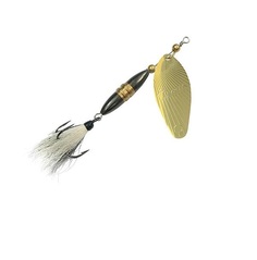 Блесна для рыбалки AQUA Shell 18,0g, лепесток № 4, цвет 02 (золото), 1 штука
