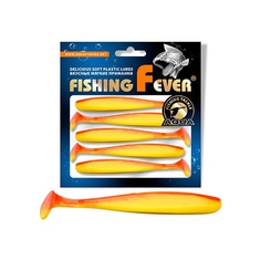 Риппер AQUA FishingFever SLIM, 10,0cm, 5,0g, 5 шт, D026 (желто-оранжевый), 1 уп.