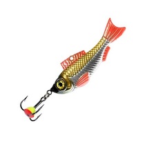 Блесна для рыбалки зимняя AQUA NATURAL 12,0g, 05 (серебристо-золотой, красный) 1шт.