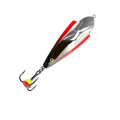 Блесна для рыбалки зимняя AQUA Контакт 8,5g, цвет 01 (серебро, черный металлик), 1 штука