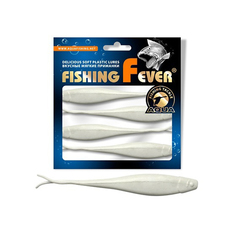 Риппер для дроп-шота AQUA FishingFever BOSS, 9,0cm, 3,2g, 5 шт, 001 (белый), 1 уп.