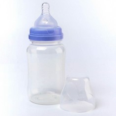 Бутылочка для кормления, широкое горло, 270 мл, сиреневый Mum&Baby
