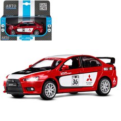 Машинка металлическая инерционная Автопанорама, М 1:32 Mitsubishi Lancer, JB1251543