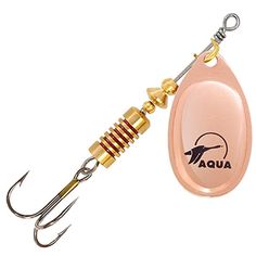 Блесна для рыбалки AQUA AGLIA 06,0g, лепесток № 3, цвет A2-06 (медь), 2 штуки в комплекте