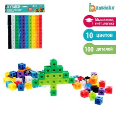 Развивающий конструктор «Кубики», 100 деталей Iq Zabiaka