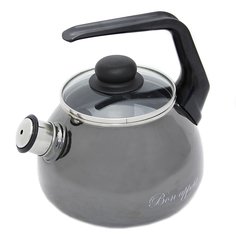 Чайник 3 л со свистком ручка консольная Vitross Bon Appetit индукция мокрый асфальт 1RС12