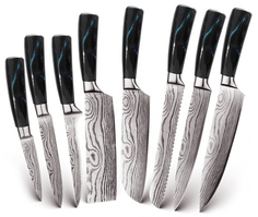 Набор кухонных ножей Xiaomi Spetime 8-Pieces Kitchen Knife Set Blue (BU02KN8)