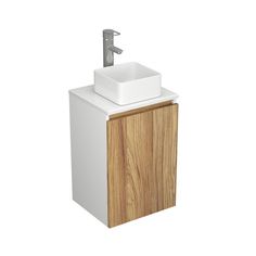 Комплект для ванной Bau Dream (Тумба Bau Dream Blackwood 40, раковина BAU Mini 24х24, смес Bauedge