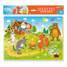 Мягкий пазл El`BascoKids Русские народные сказки. Колобок А4 24 элемента, ET02-013