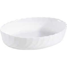 Блюдо Luminarc Смарт Кюзин овальное жаропрочное 250 градусов 220х160мм стекло белый