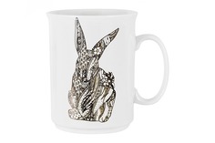 Кружка Home & Style Внимательный кролик 415 мл/HS3-M197-0386-D