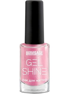 Лак для ногтей Luxvisage Gel Shine тон 107 Розовый с серебристым шиммером 9г