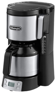 Кофеварка капельного типа Delonghi ICM 15750 Black/Silver Delonghi