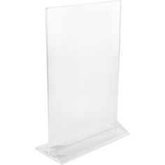 Подставка настольная для меню А4 TABL 215х95х310мм пластик прозрачное основание