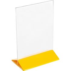 Подставка настольная для меню А5 Tabl 155х95х220мм пластик прозрачный-желтый