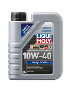 Полусинтетическое моторное масло Liqui Moly MoS2 Leichtlauf 10W-40 1 л (2626)