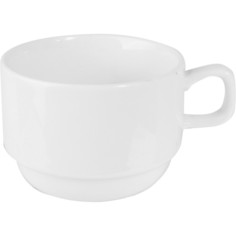 Чашка Kunstwerk чайная 250мл 120х85х60мм фарфор белый