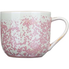 Чашка Kunstwerk Пион чайная 350мл 90х90х80мм фарфор розовый