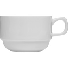 Чашка Kunstwerk чайная 200мл 110х85х50мм фарфор белый