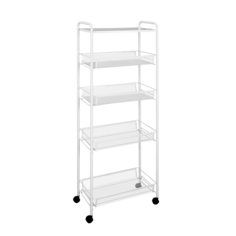 Этажерка ЗМИ, Стеллаж для хранения "Ладья 25КС", 4 полки, с колёсами 119 х 44 х 25 см