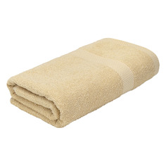 Махровое банное полотенце 100х150 см, полотенце для ванной Бриз 1 шт, бежевый, хлопок Bravo