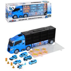 Игровой набор Автовоз-чемодан Голубой JB0403348 No Brand