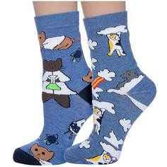 Комплект носков женских Hobby Line 2-242-6 разноцветных 36-40