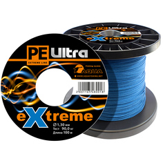 Плетеный Шнур Для Рыбалки Aqua Pe Ultra Extreme 1,30mm (Цвет Синий) 100m