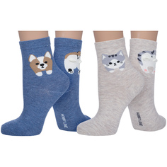 Комплект носков женских Hobby Line 2-243 разноцветных 36-40