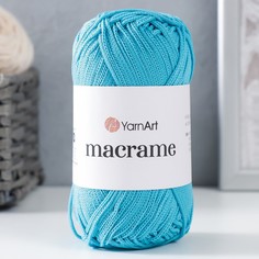 Пряжа "Macrame Макраме" 100% полиэстер 130м/90гр (152 бирюза) Yarn Art