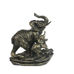 Фигурка декоративная Слон со слоненком (цвет бронза), 19*11*21см KSMR-123218/S016 No Brand