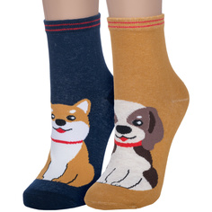 Комплект носков женских Hobby Line 2-254 разноцветных 36-40