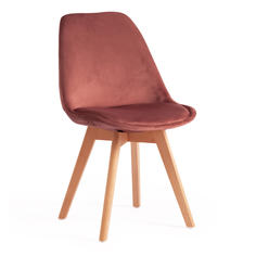 Комплект стульев 4 шт. TetChair TULIP SOFT (74) 54х47х83 см, коралловый/натуральный