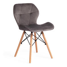 Комплект стульев 4 шт. TetChair STUTTGART (74) 50х47х73 см, серый/натуральный