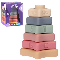Развивающая игрушка пирамидка Smart Baby, учись и играй, формочки, сортер, JB0334067