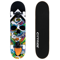 Детский Скейтборд 80*20, PU, ABEC-7, дека китайский клен, принт, JB4200176 City Ride