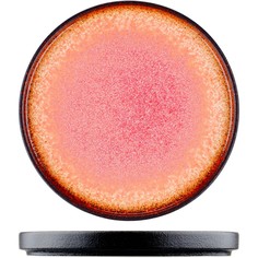 Тарелка Kunstwerk круглая Агат 200х200мм, фарфор, красный