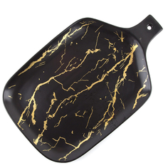 Блюдо сервировочное Черный мрамор, 32x19,5 см, Nouvelle