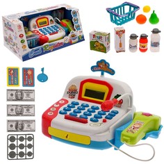 Игровой набор Касса с продуктовой корзинкой No Brand