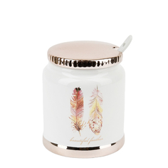 Саxарница с ложкой Перья, 250 мл., Nouvelle, 1750182