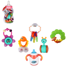 Набор развивающих погремушек Smart Baby в бутылочке, 6 шт, JB0334036