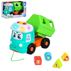 Сортер-каталка Smart Baby Озорной мусоровозик, свет, звук, JB0334033