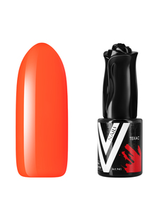 Гель-лак для ногтей Vogue Nails плотный, густой, неоновый, красный оранжевый, 10 мл