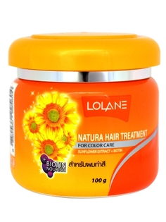 Маска для волос с экстрактом подсолнечника Lolane Natura Питание и Защита цвета 100мл