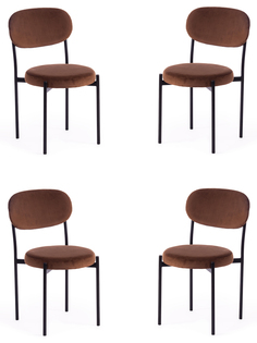 Комплект стульев 4 шт. TetChair REVO (mod. 7033), коричневый