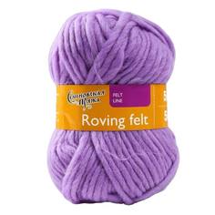 Пряжа Семеновская пряжа Roving felt, Валя, 100% шерсть, 50 м, 50 г, №272 колокольчик, 1 шт