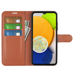 Чехол-книжка PRESTIGE с функцией подставки для Samsung Galaxy A03 (коричневый) Black Panther